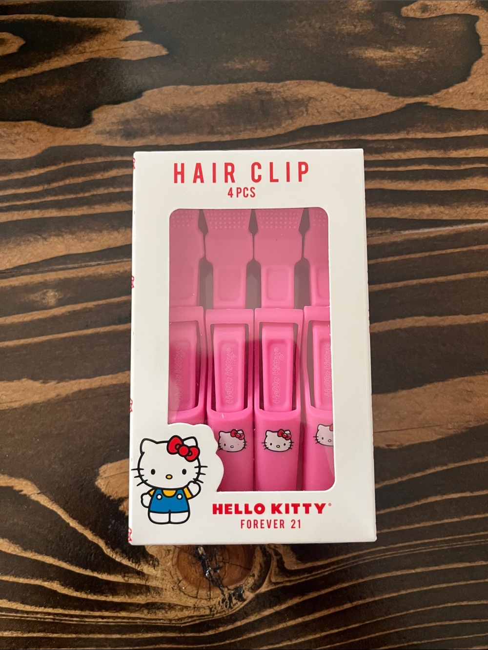 Hello Kitty Pink Hair Clips 4-Pack